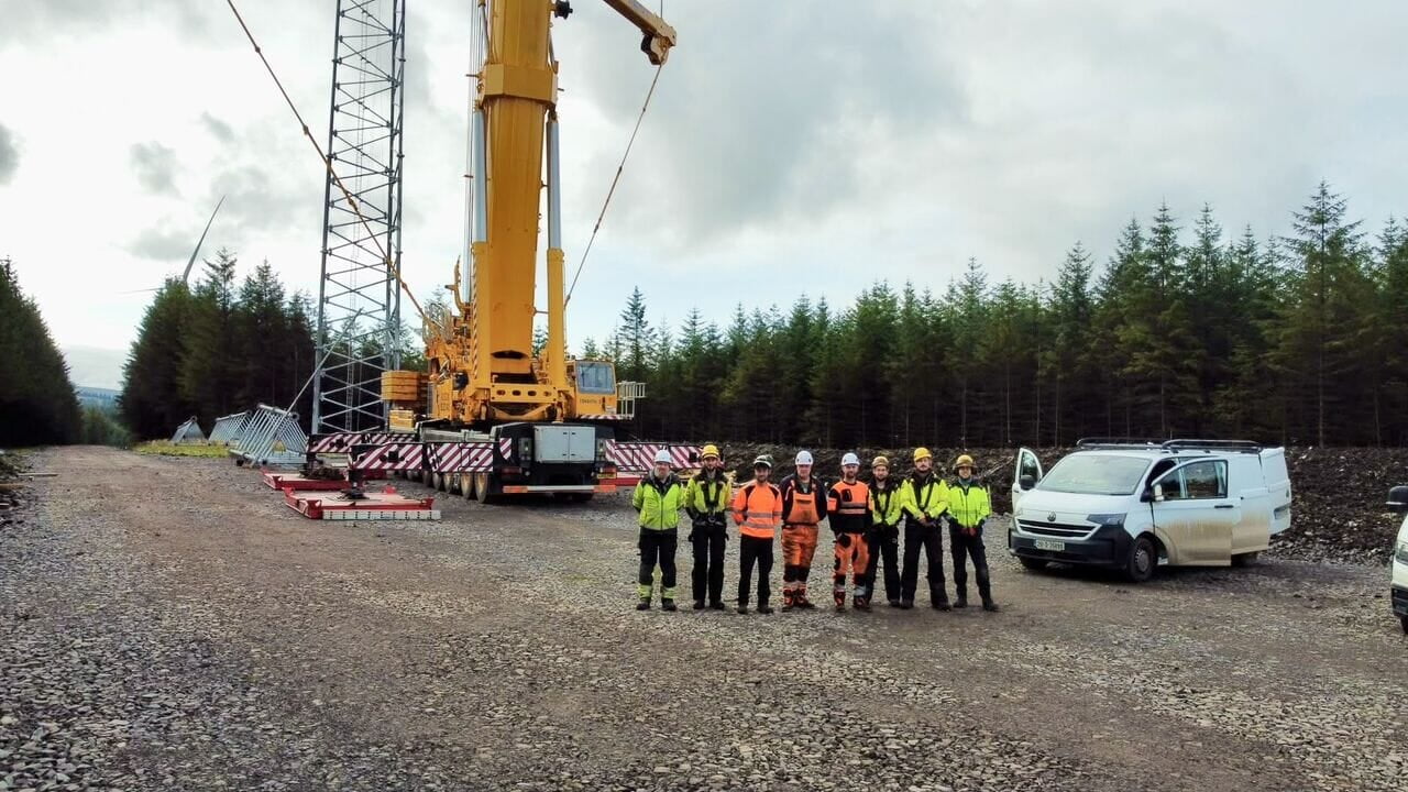 120m Permanent Met Mast in Lanarkshire by Data Structures